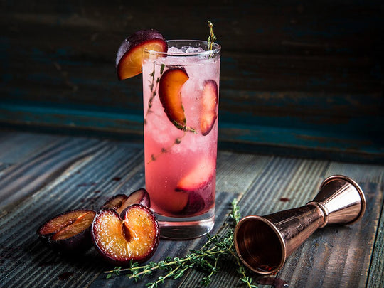 Plum + Passion Fruit Cocktail⁠