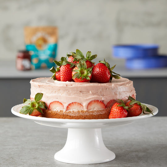 Strawberries + Cream Cake
