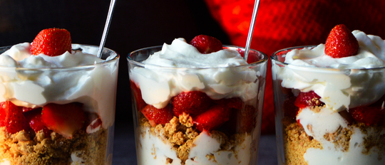 Strawberry Jam + Yogurt Parfait