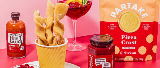 Sweet + Spicy Breadsticks w/ Cranberry Dipping Sauce